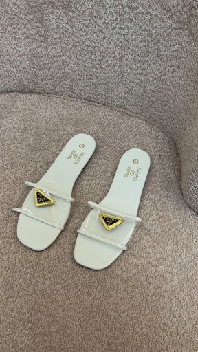 White prada shoes